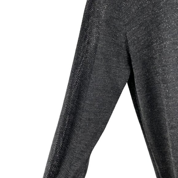 Eileen Fisher Tunic Sweater‎ Top Medium Merino Wool Blend Metallic DR-997 - Picture 5 of 8